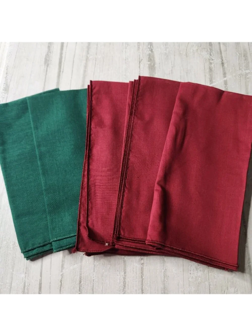 Linens Kitchen Hand Towels Napkins Placemats Handkerchiefs MCM Vtg 70s Imperfect